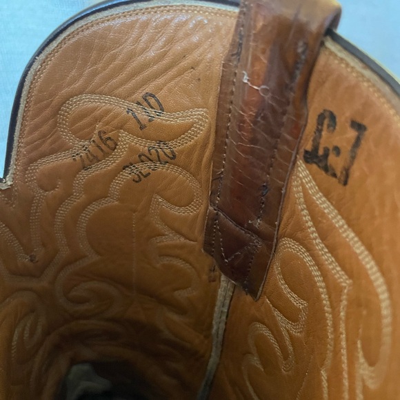 Lucchese San Antonio Goat Cowboy Western Boots, 11 D - Picture 11 of 12